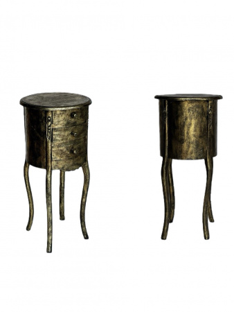   BEDSIDE TABLE, INSPIRED BY CLASSIC STYLE. BOX 258  (L*W*H) 35*35*73cm., 2 pcs.  