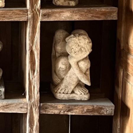 CERAMIC STATUETTES.  BOX 36-37,  9 pcs.
