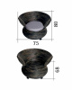 SET: SOFA + 2 ARMCHAIRS.  BOX 69-71, SOFA- (L*W*H) 155*65*80 cm;  ARMCHAIR- (L*W*H) 75*68*80 cm.,  1set.