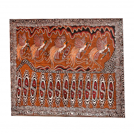 PAINTING PAPUA BARK. BOX 97 (L*H) 105*87 cm., 2 pcs.