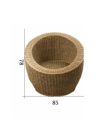 ARMCHAIR. BOXES 80-83, (L*W*H) 85*85*78 cm., 1 pcs.