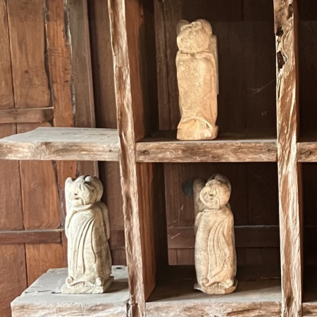 CERAMIC STATUETTES.  BOX 36-37,  9 pcs.