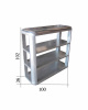 RACK AVIATOR.  BOX 99, ( L*W*H) 100*36*102 cm. 1 pcs.