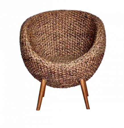 WATER HYACINTH CHAIR.  BOXES 38-39, (L*W*H) 75*70*85 cm., 2 pcs.