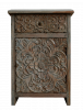 BEDSIDE TABLE, CARVING. BOX 104 (L*W*H) 43*33*60 cm. 1 pcs.