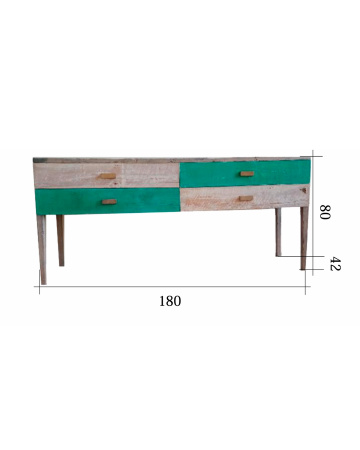 CONSOLE. BOX 109, (L*W*H) 180*42*80 cm., 1 pcs, 