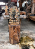 WOODEN STATUETTE GANESHA.  BOX 17. (W*H) 35*109 cm. 1pcs.