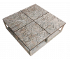   COFEE TABLE, CARVING, PUZZLE. BOXES 111-114, ( L*W*H*) 100*100*46cm., 1 pcs. 