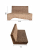 WATER HYACINTH SOFA WITHOUT ARMS. BOX 55, (L*W*H) 114*74*80 cm., 1 pcs.