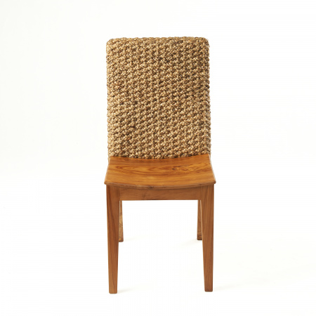 WATER HYACINTH & WOOD DINNING CHAIR. BOX 41-46, (L*W*H) 47*59*93 cm., 6 pcs.