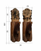 WOODEN STATUETTE GANESHA.  BOX 17. (W*H) 35*109 cm. 1pcs.
