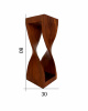 2 IN 1, STOOL & ACCENT STOOL, SINGLE PIECE OF WOOD, BEATIFUL DINAMIC LINE. BOX 260, (L*H) 30*80cm. 1 pcs.
