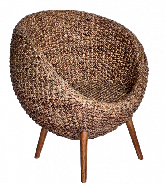 WATER HYACINTH CHAIR.  BOXES 38-39, (L*W*H) 75*70*85 cm., 2 pcs.