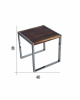 2 IN 1 STOOL & COFEE TABLE, PUZZLE.. BOX 303-306., (L*H) 40*40, 4 pcs