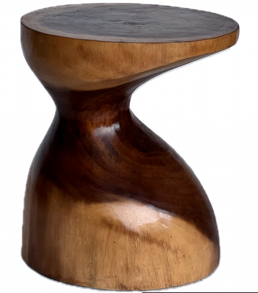 2 IN 1, STOOL & COFEE TABLE, SINGLE PIECE OF WOOD, BEATIFUL DINAMIC LINE. BOXES 261-264, (L*H) 40*45 cm., 4 pcs. 