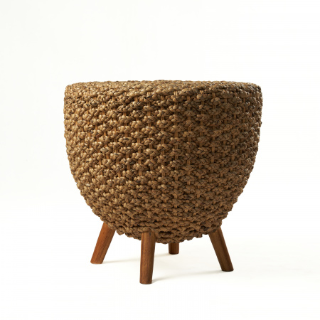 WATER HYACINTH ROUND TABLE. BOX 58, (W*H) 60*52 cm., 1 pcs.
